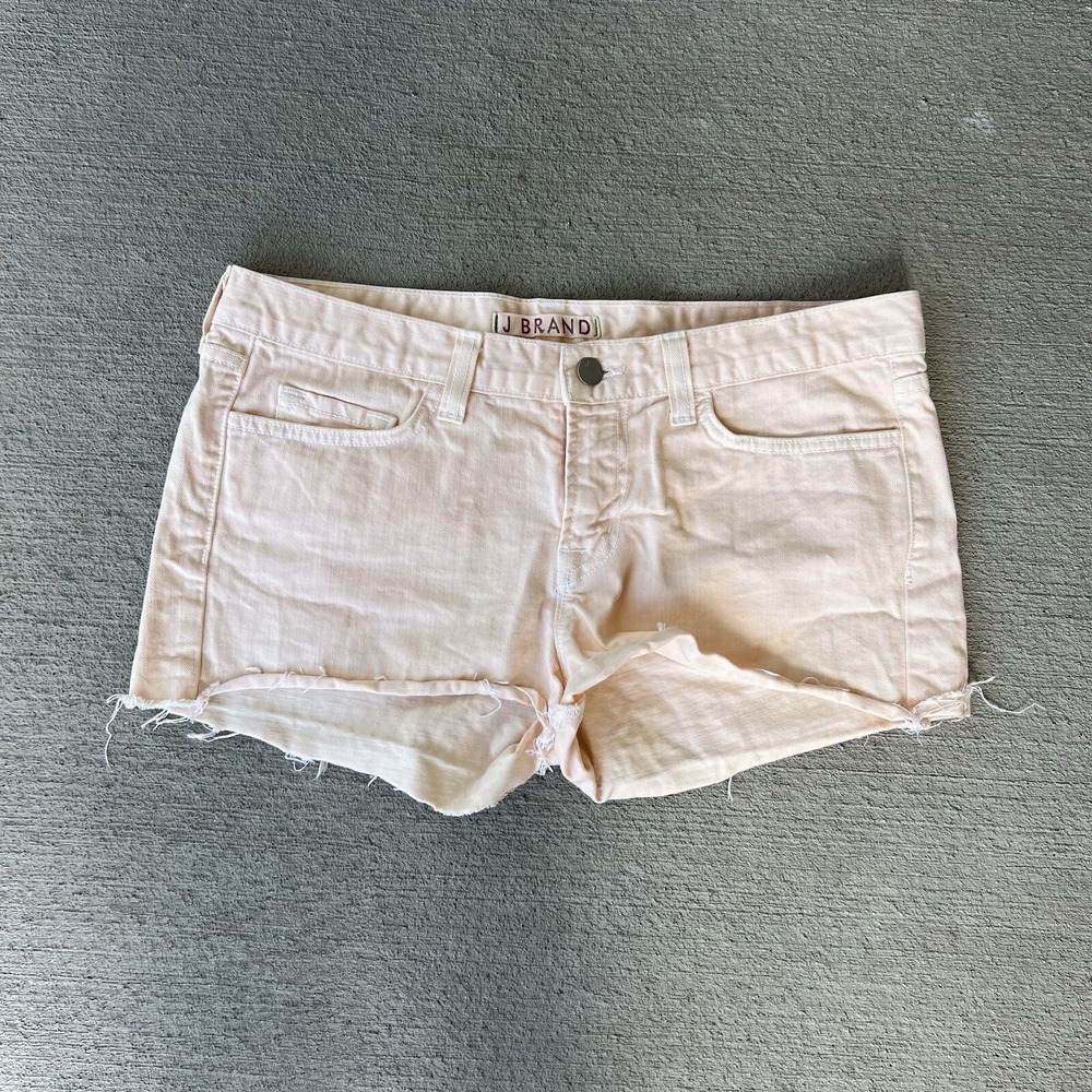 J Brand Women's Cutoff‎ Denim Shorts Sherbet Pink Size 28